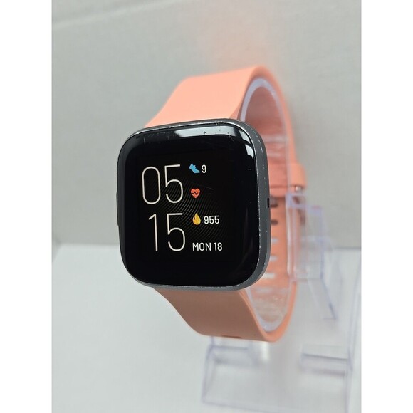 Fitbit Versa 2 Smartwatch Gray 40mm Alexa WR50M Always On Display W/ Charger - Picture 2 of 11